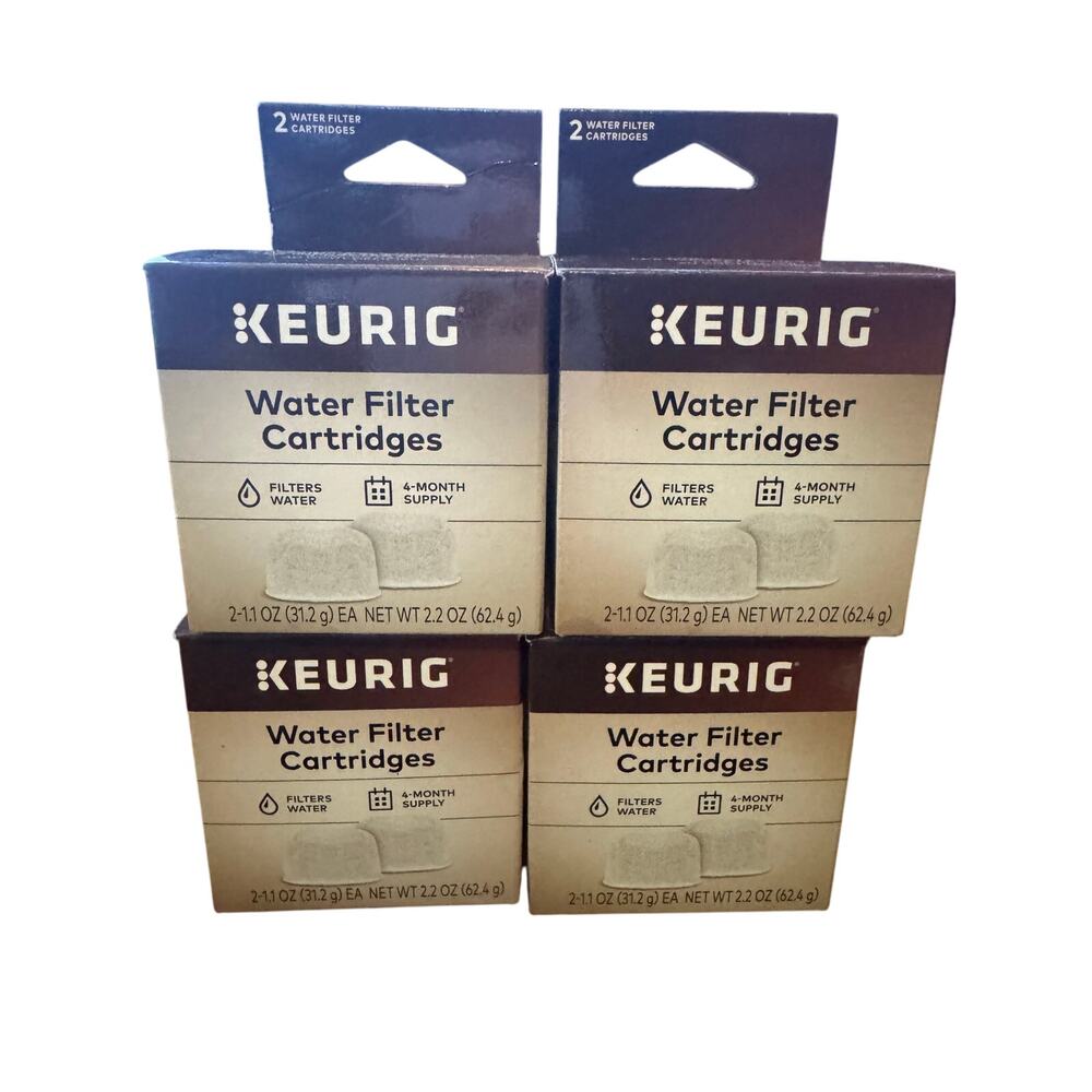 Keurig Water Filter Refill Replacement Charcoal Cartridges 2ct Lot of 4